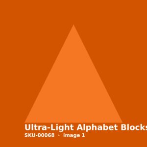 Ultra-Light Alphabet Blocks