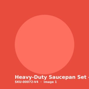 Heavy-Duty Saucepan Set