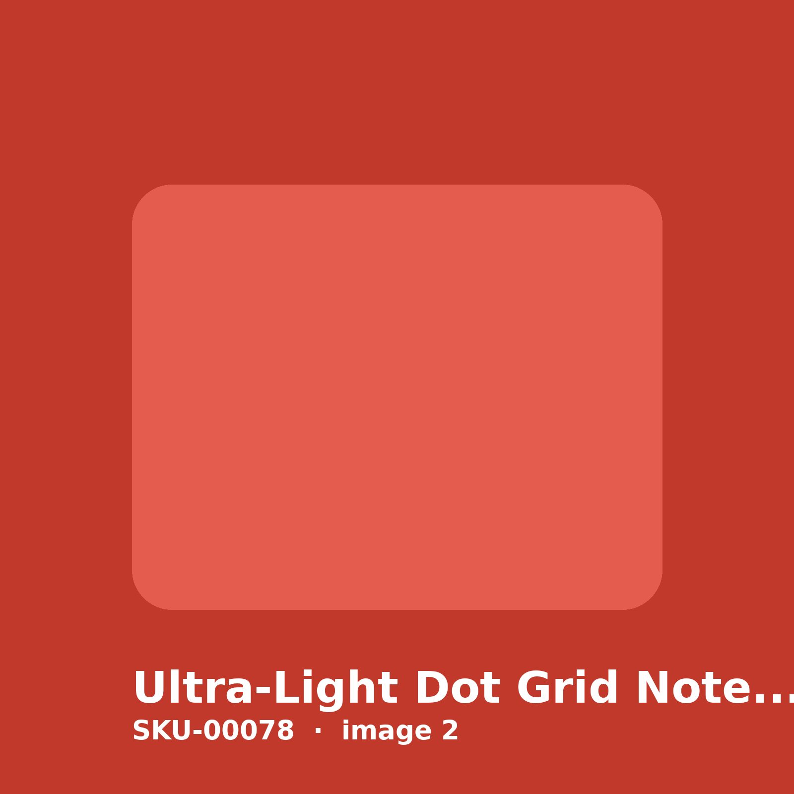 SKU-00078-2.jpg Ultra-Light Dot Grid Notebook - Image 2